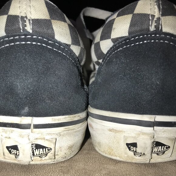 VANS Old Skool Checkerboard Lace Up Skate Shoes - Picture 9 of 9